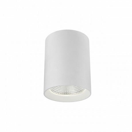 Led Cylinder Downlight 12W 3000K White/Black Round