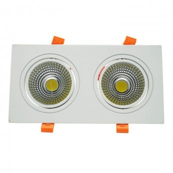 LED Cob Grill Downlight 3000K White 2x10W LED Cob Grill Downlight 3000K White 2x10W