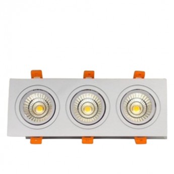 LED Cob Grill Downlight 3000K White 3x10W LED Cob Grill Downlight 3000K White 3x10W