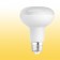 LED Bulb 160-240V 3000K E27 12W R63