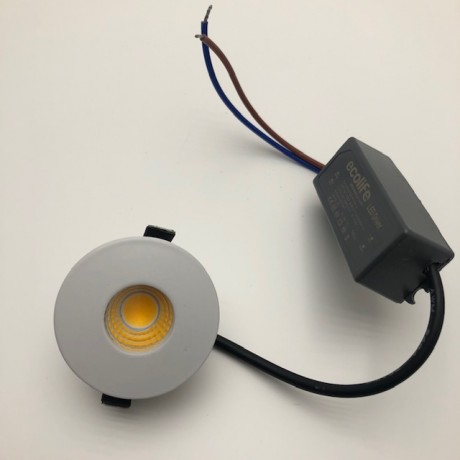 LED Cob Star Downlight 160-240V 3000K 3W Round White-1
