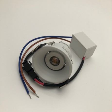 LED Cob Star Downlight 160-240V 3000K 3W Round White-1