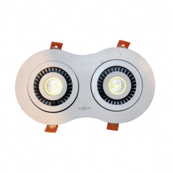Led Downlight 3000K 8W*2 Round White