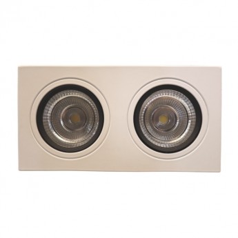 LED Grill Downlight 3000K White 2*15W