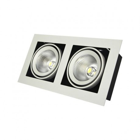 LED Grill Downlight 3000K Black 3*15W