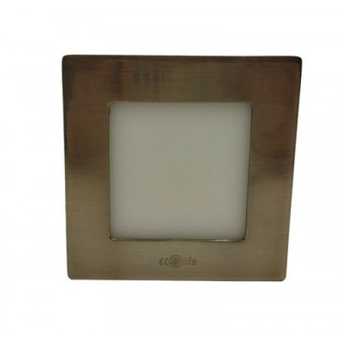 LED Panel Surface 6000K 12W Square Chrome