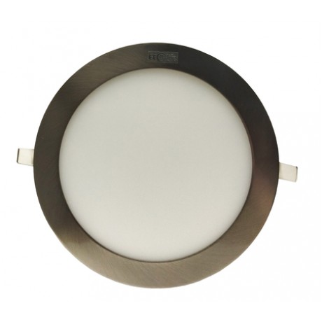 LED Panel Slim 6000k 18W Round Chrome
