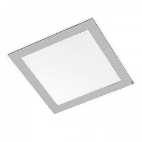 LED Panel Slim 3000k 18W Square Chrome