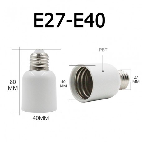 Lampolder E27 TO E40