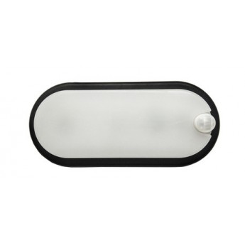 Led Bulkhead Black 16W 6000K Sensor Ip65